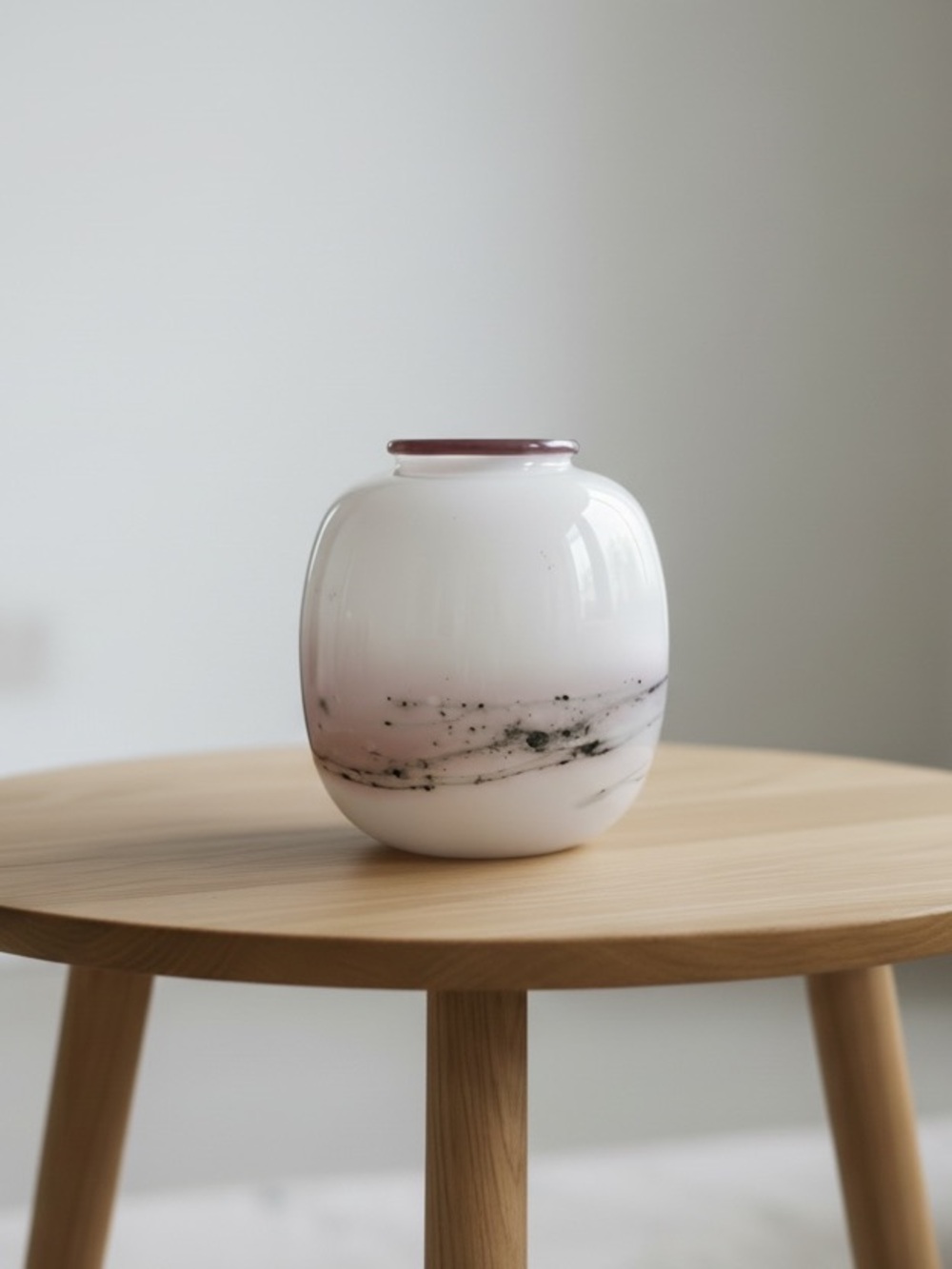 Vintage Holmegaard Sakura small vase designed by Michael Bang in 1983. - Picture 4 of 7